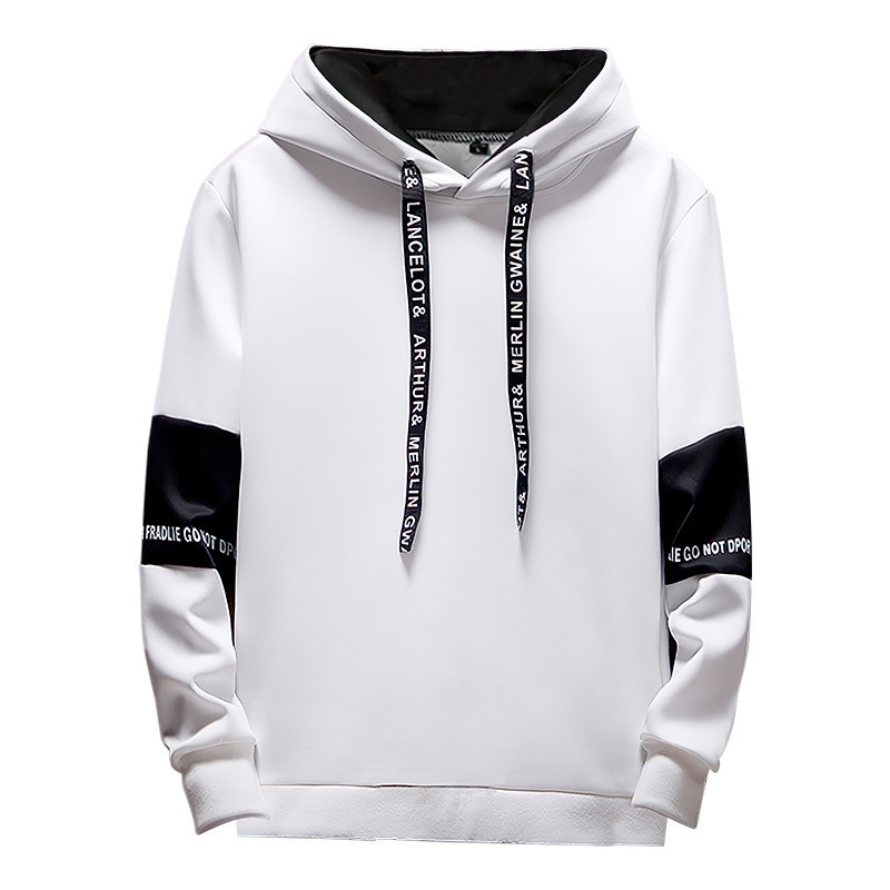 Herrtröjor tröjor män hoodies länge ärm avslappnad tryck med brev tröja vår hip hop pullover sport topp man huvtröja 220826