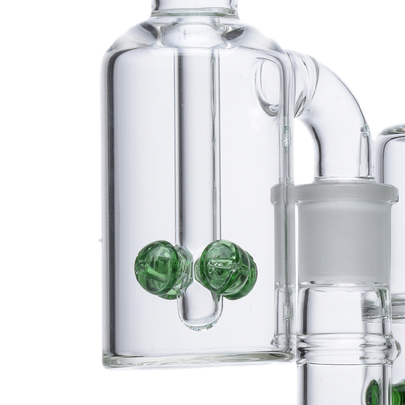 Narguilés à tube droit Champignon Cross Percolateur Bongs en verre Inline Perc 12 pouces 18mm Femelle Arroseur Dab Rigs Tuyau d'eau avec bol capiteux Cendrier wp2233