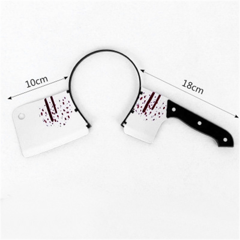 Haarschmuck 1 Satz Messer Stirnband Halloween Stirnband Dekore Horror Axt Schere Stirnband Halloween Partyzubehör Zombie Cosplay Requisiten Dekore 220826