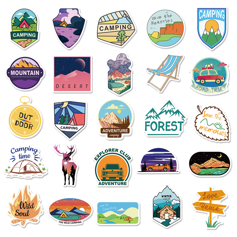 50st National Park Sticker Pack för vattenflaska bärbar dator skateboard motorcykel vattentäta dekaler3830556