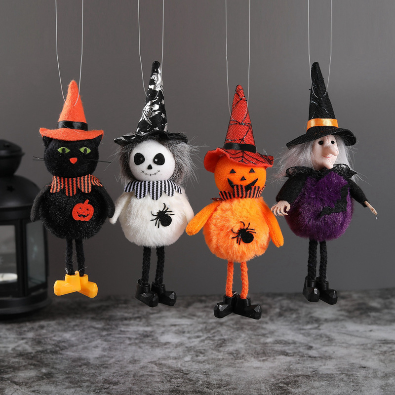 Autre épreuve de fête d'événement Halloween Doll Decor Pumpkin Ghost Witch Black Cat Pendant Scary Kids Gift Happy Halloween Party Decor for Home 2023 220901