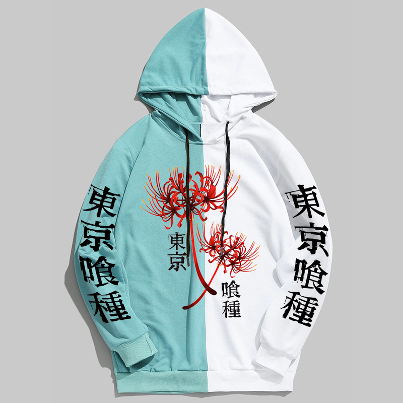 Sweats à capuche pour hommes Sweatshirts Tokyo Ghoul Spider Lily Sweat à capuche Anime Kanekiken Pull à manches longues en vrac Femmes Hommes Sweat-shirt Harajuku Surdimensionné Unisexe Tops 220826