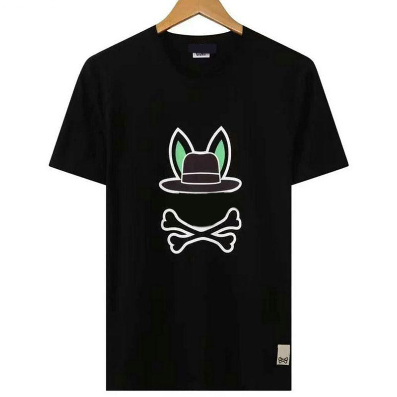 Men's Plus Tees psycho Bunny Tee tshirt cotton short-sleeved fashion men and women short T-shirt couple models printed shorts tee