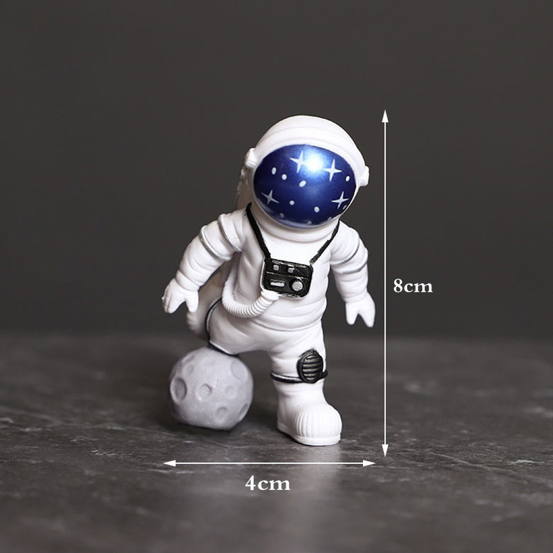 Objetos decorativos Figuras resina astronauta Figura Estátua Figura Spaceman Sculpture Educational Toys Desktop Kids Gift 220827