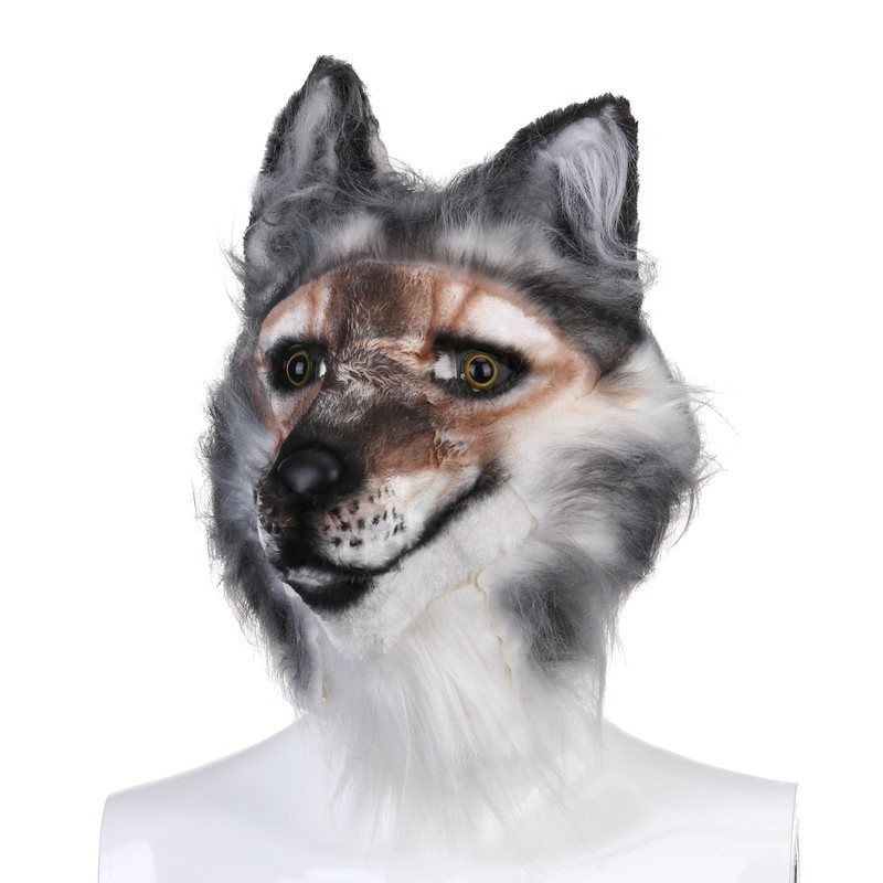 Party Masks Headdress Costume Wolf Headwear Holiday Cosplay Funny Decoration Creepy Toy Home Decor 220826