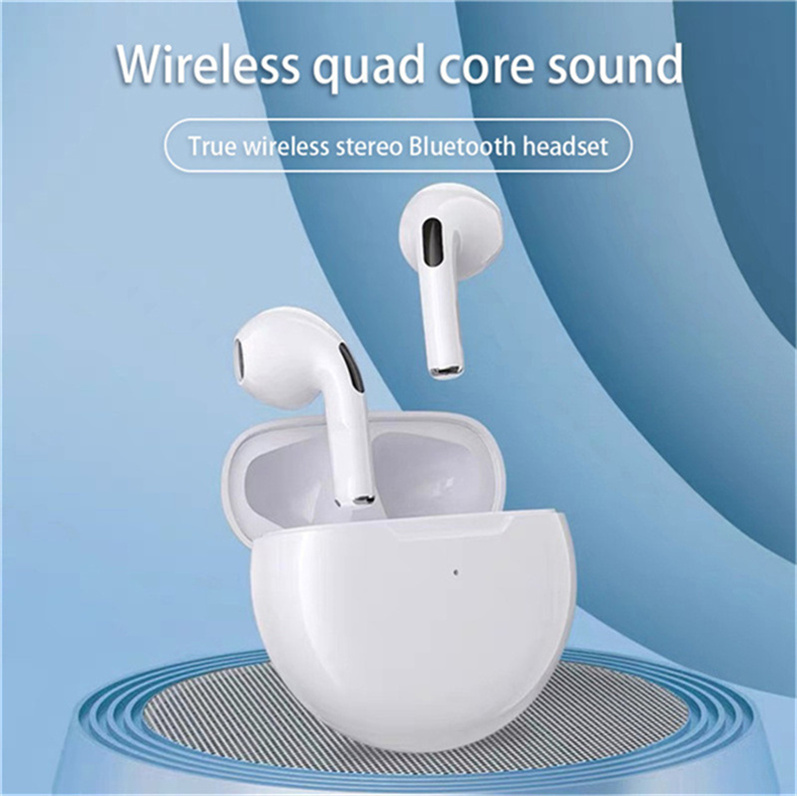 Air Pro 6 TWS Wireless Headphones with Mic Fone Bluetooth Earphones Sport Running Headset for iPhone Xiaomi Pro6 Earbuds Earbud Gift