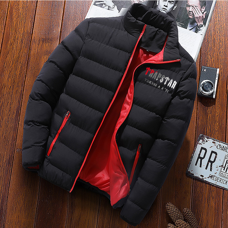 Mens Down Parkas Mens Cotton Clothing Fashion TRAPSTAR Brand Jackets Sports Cycling Print Mens Fashion Street Warm Casual Tops 220826