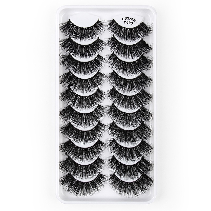 Reusable Handmade Multilayer False Eyelashes Light & Vivid Messy Crisscross Thick Curly Full Strip Fake Lashes Extensions Makeup Naturally Soft DHL