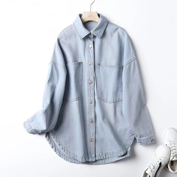 Women's Jackets Spring Autumn Denim Jackets Women Denim Coat Designer Single Breasted Solid Pockets Fashion Jean Jacket Femme 220827