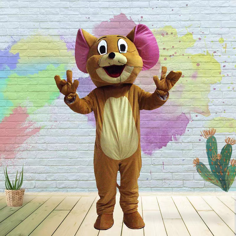 Mascot Costumes Cat and Mouse action figures Cartoon people walk through the cartoon costume performance ornaments headgear