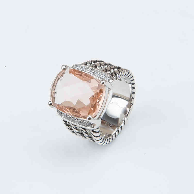 Designer di anelli alti Gioielli di moda di qualità Uomini Designer di anelli donne Classico vintage con diamanti da donna Morganite arancione Zircone Bi175b