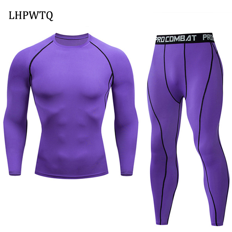 Men's Tracksuits Quick Dry Men's Thermal underwear Sets Running Compression Sport Suits Basketball Tights Clothes Gym Fitness Jogging Sportswe 220926