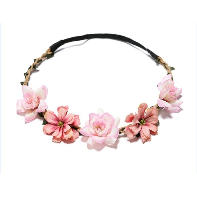 tiaras para meninas grãos de flores coroa coroa de coroa de coroa de cabelos Acessórios para cabelos Casamento Floral Headband Crown