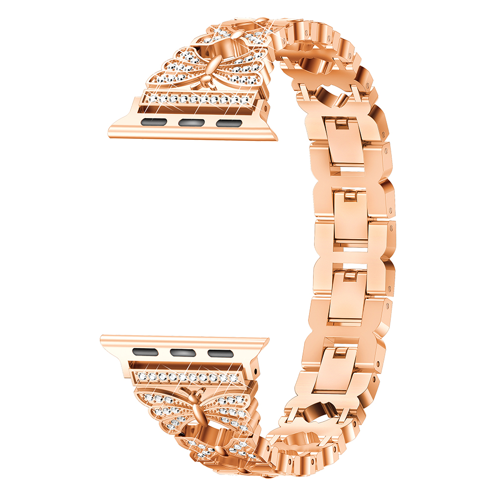 Cinturino di lusso con cinturini regolabili Cinturino con diamanti Apple Watch Series Ultra 8 7 6 5 4 49mm Cinturino da donna Bling Dressy Metal iWatch SE 3 45mm 41mm 44mm 40mm 42mm 38mm