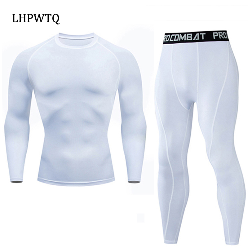 Men's Tracksuits Quick Dry Men's Thermal underwear Sets Running Compression Sport Suits Basketball Tights Clothes Gym Fitness Jogging Sportswe 220926