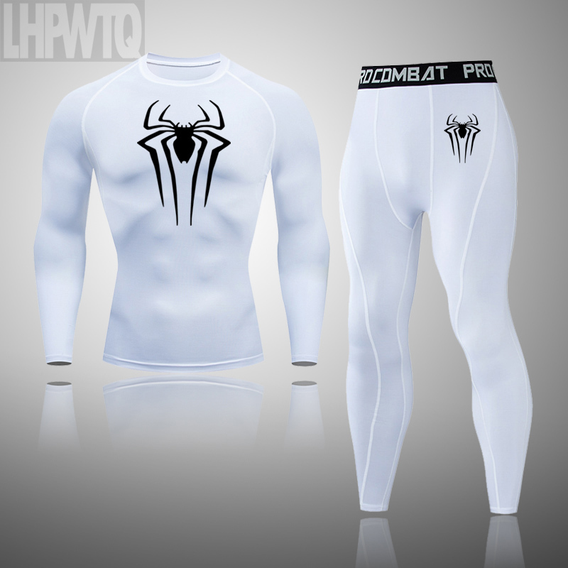 Intimo termico da uomo Compression Sportswear Legging Collant TShirt Super Hero Abbigliamento Marca Running 220826