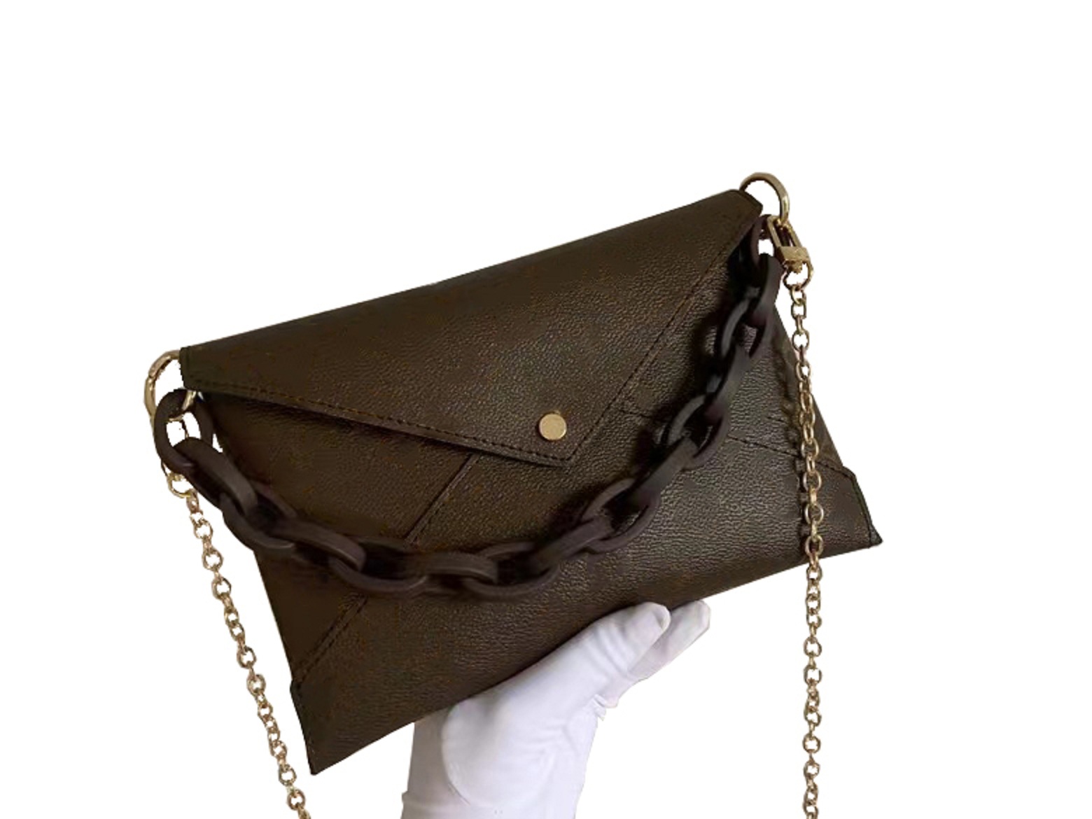 Bolsas de grife de 3 peças conjuntos de luxuris bolsas de ombro de corrente bolsa de ombro e bolsa de carteira longa portador de cartão dobrável navio livre