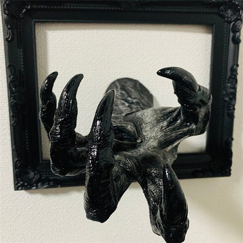 Dekorative Objekte Figuren Persönlichkeit Hexenhand Wandbehang Statuen Ästhetische Kunst Skulptur Harz Retro Wand Hexenhand Ornament Heimdekoration 220827