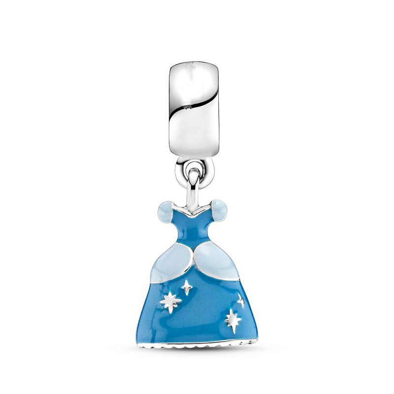 Metalli in lega sciolte perle incantesimi blu pandora gioielli fai -da -te braccialetti europei braccialetti femminile gifts b032