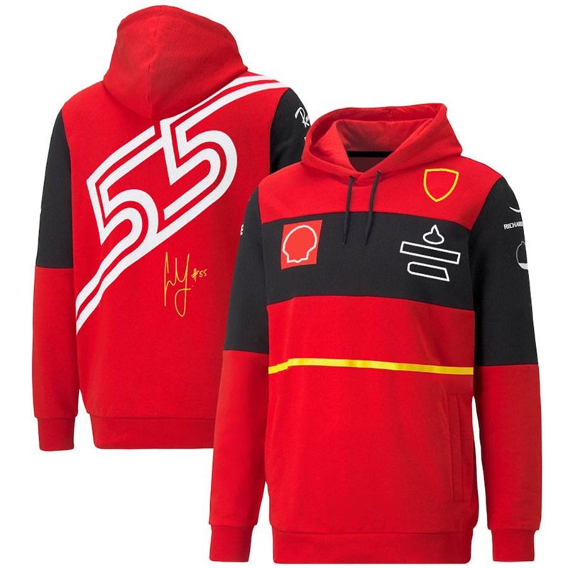 F1 Takım Üniforma Erkekler Uzun Kollu Spor Otomobil Fanı Hoodie Yeni Yarış Serisi Sweater