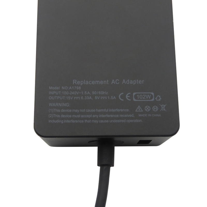 파워 어댑터 충전기 미국 15V 6.33A 102W 노트북 AC 5V 1.5A USB iPhone for Microsoft Surface 책 2 삼성 휴대 전화