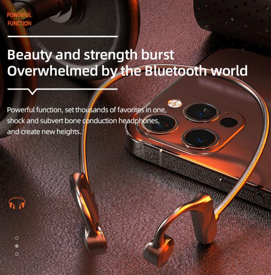 K69 Bone Conduction Bluetooth Earphones Wireless Open ear Sports Headphones Hands With mic For Running