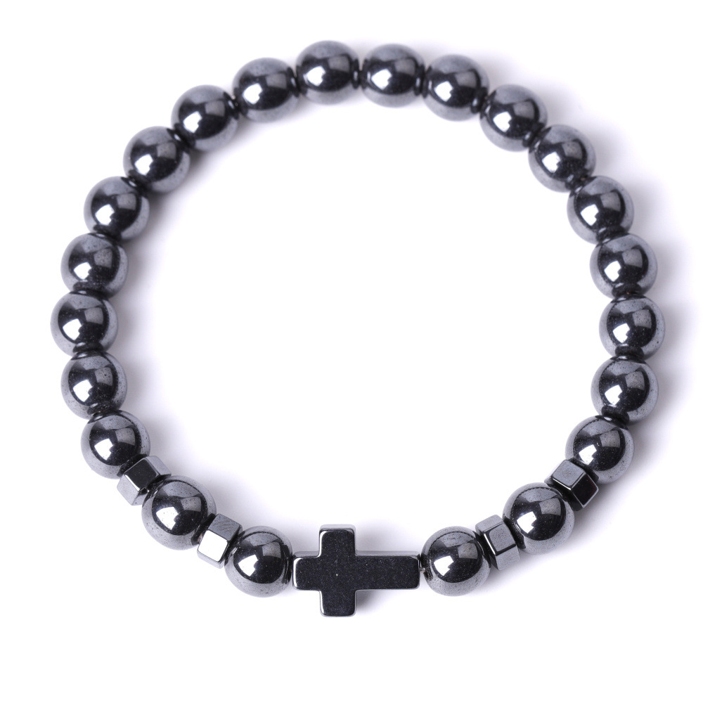 Pulseira de lava de lava lava fios de pulseira Tigre Eye Eye Rosário Bracelets cruzados de meditação Onyx Mulheres de ioga joias de ioga