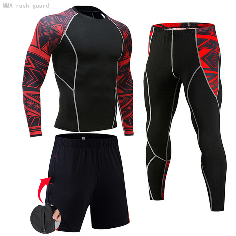 Mens Tracksuits Compression Sportswear Suits Gym Tights Training Clothes Workout Jogging Sport Set Running Rashguard Tracksude For Men 220826