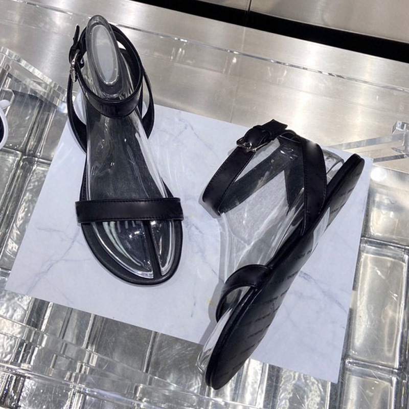 2022 sandali da donna cinturino in vera pelle croce alla caviglia scarpe casual estive piattaforma stile di vacanza e anello superiore in pelle di vitello di lusso di alta qualità superiore fluorescente