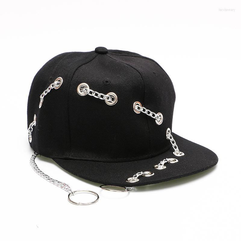 Cappellini con sfera stile punk nero cappelli hip-hop genitore-figlio tendenza spilla rivetto nappa baseball uomo donna sfilata di moda di strada casual173B