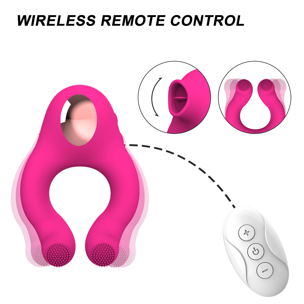 Beauty Items Cock Ring Vibrator 7 Snelheden Penis ring Stimulator Clitoris Stimulatie Volwassen sexy Speelgoed voor Man Clitoris Stimulator