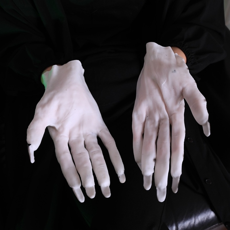 Other Event Party Supplies Halloween Props Makeup Party Decorations Adult Supplies Party Dress Up Scary Womens White Ghost Hand Set Cosplay Accessories 220829