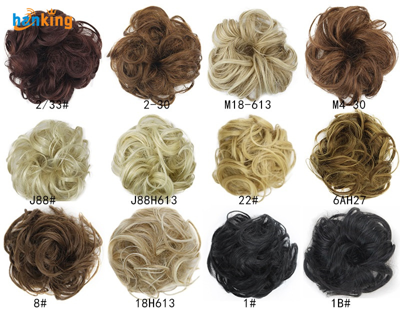 فوضوي الشعر الاصطناعية كعكة الأشكال scrunchie donut wavy updo مرنة scrunchie الشعر الزفاف الشعر updose easy updos للنساء h013