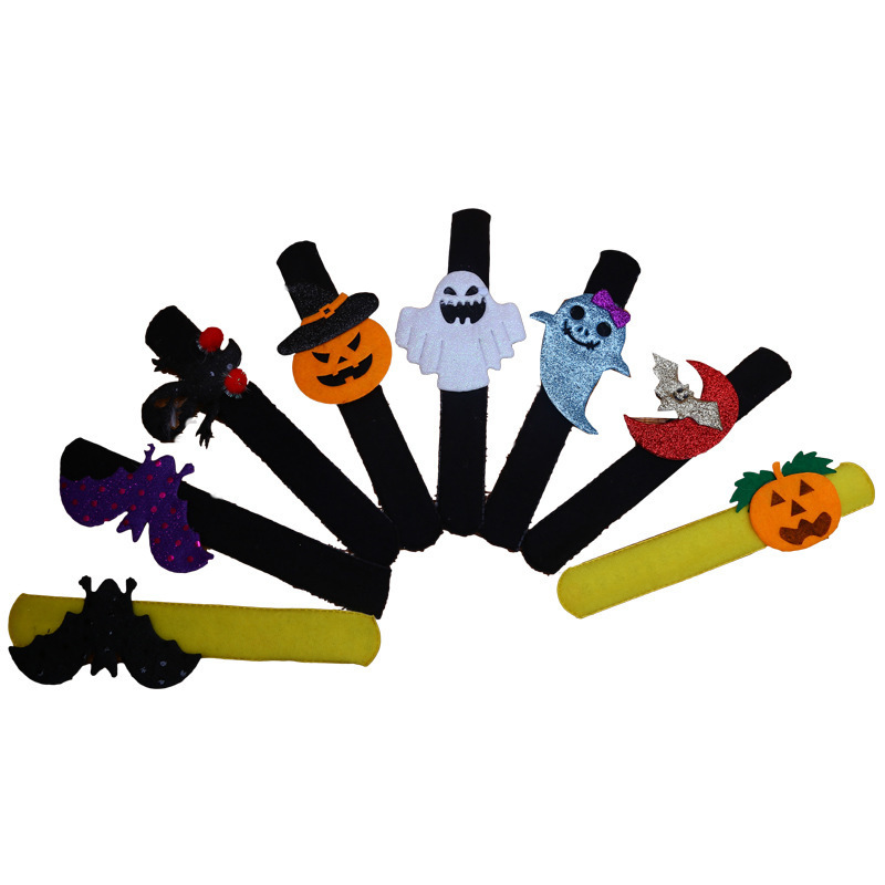 Autres fournitures de fête d'événement de Halloween Clap Circle Jouets Citrouille Décor Chauve-Souris Bracelet Halloween Party Favor Enfants Cadeaux Prank Fun Anniversaire Sorcière Jouets 220829