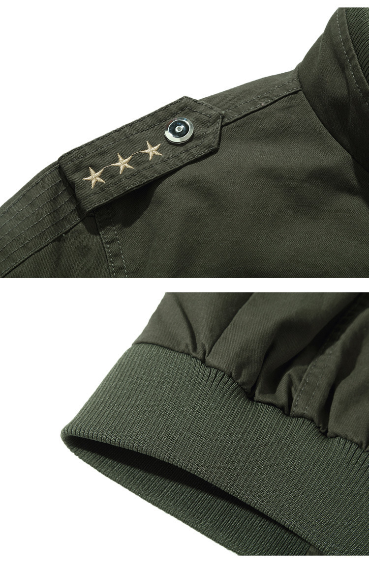 Mens Jackets Mens 군사 전술 재킷 캐주얼 지퍼 군대 조종사 폭격기 재킷 남자 스탠드 칼라화물 수컷 겉옷 6xl 220829