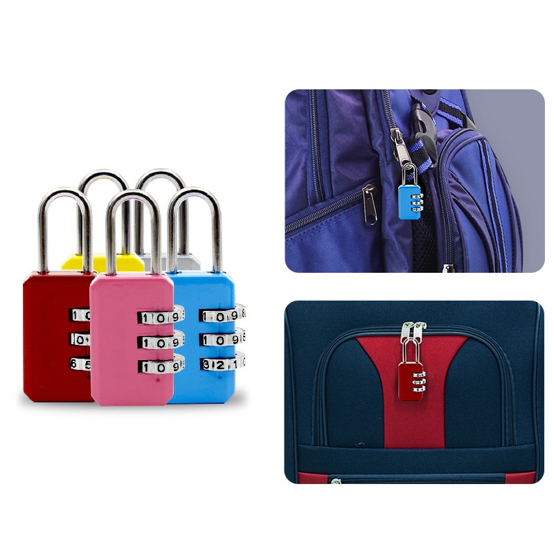 Nice 3 Digit Dial Combination Code Number Lock Padlock For Luggage Zipper Bag Backpack Handbag Suitcase Drawer Durable Locks