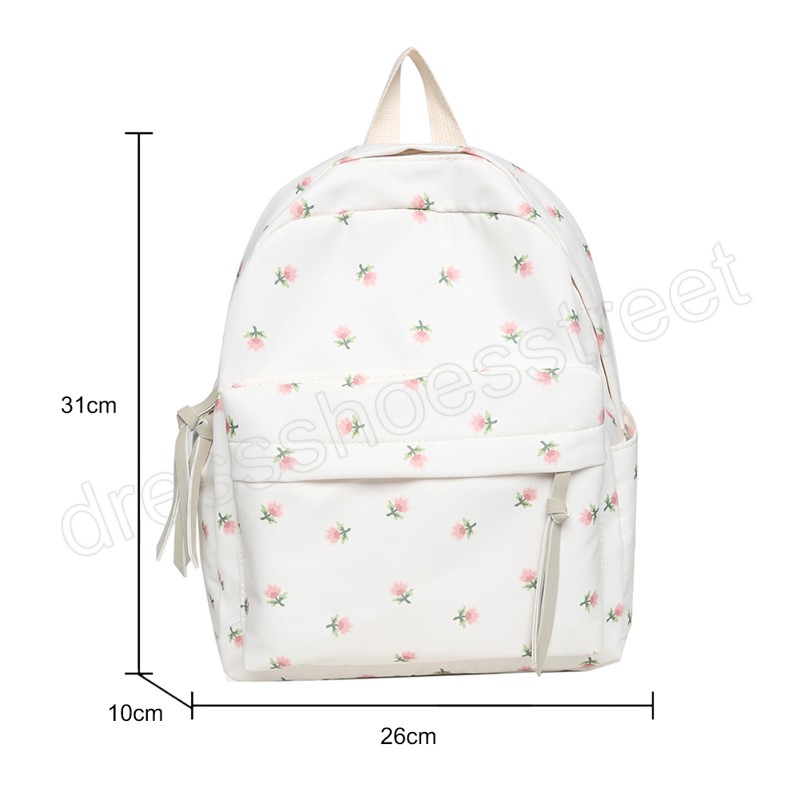 Moda Women Backpack Floral Prints Students School Bag Mini Rucksack ombro para meninas Viagem para meninas Livro pequeno