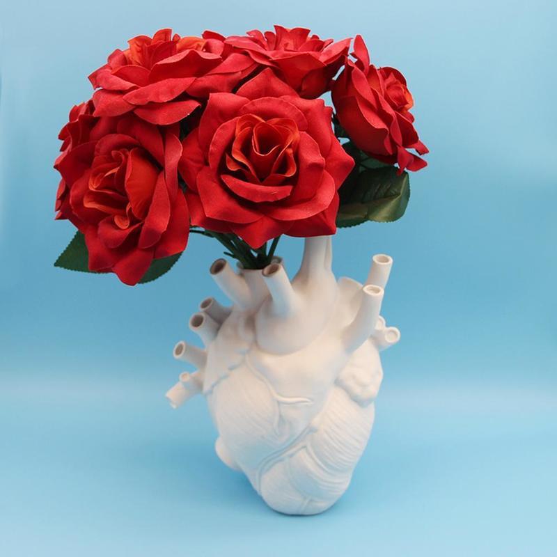 Autres fournitures de fête d'événement Vase en forme de coeur Fleur en forme anatomique Ornement décoratif Artisanat pour ferme Salon Chambre Comptoir 220829