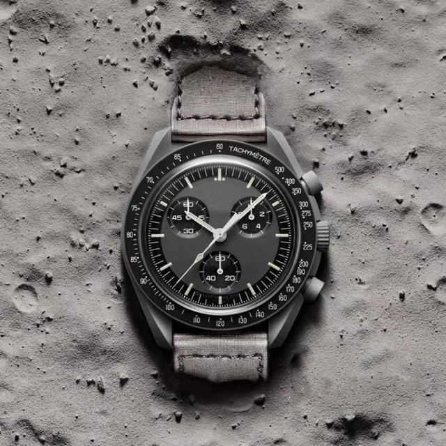 Wysokiej jakości bioceramiczna planeta księżycowe zegarki męskie pełne funkcje Chronograf Chronograph Mission to Mercury 42 mm luksusowy zegarek 2603