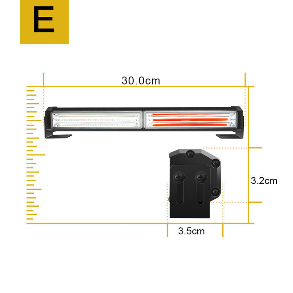 Luzes de nevoeiro de aviso de carro 12-24V LED LELH