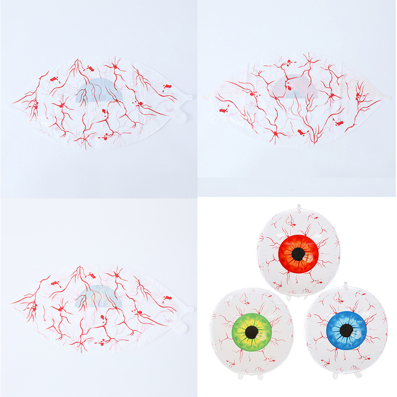 Other Event Party Supplies 22Inch 4D Eye Foil Balloons Eye Shaped Helium Globos Red Horror Halloween Decorations Birthday Party Home Decors Evil Eyes 220829