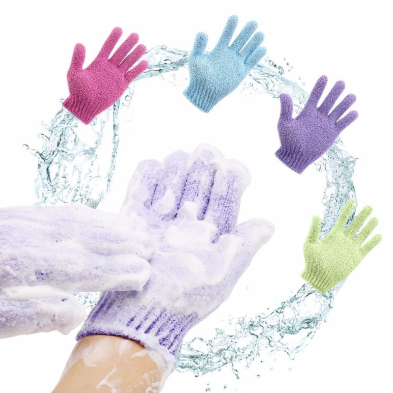 Bath Scrubbers Peeling Exfoliating Mitt Glove Scrub Gloves Resistance Body Massage Sponge Wash Skin Moisturizing SPA Foam 829