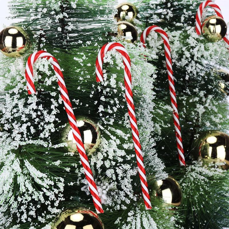 Autres Fournitures De Fête D'événement De Noël En Plastique Canne En Bonbon Arbre De Noël Ornement Suspendu pour La Fête De L'année De Vacances Décoration Faveur 220829