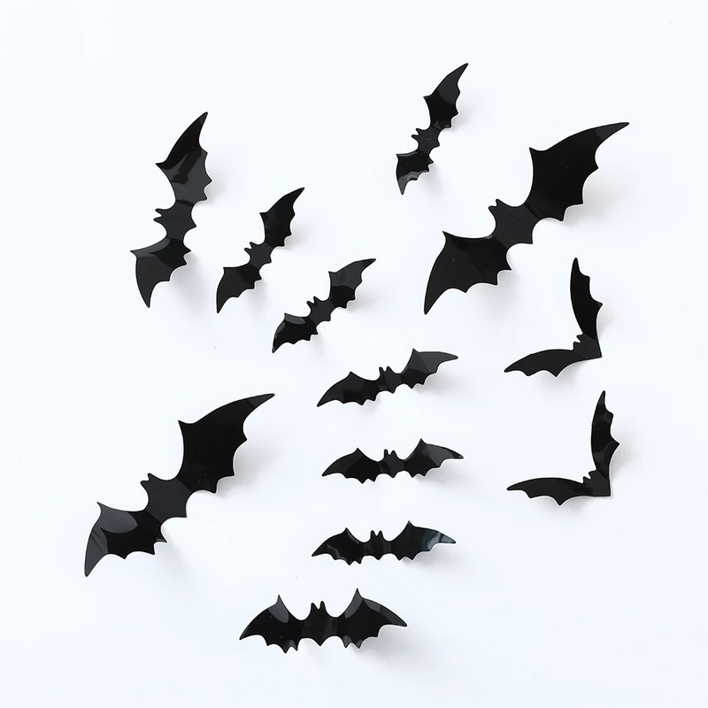 Autres fournitures de fête d'événement Halloween grande guirlande de ballons de citrouille noir orange sable ballons blancs autocollants de chauve-souris 3D pour les décorations de fête d'Halloween 220829