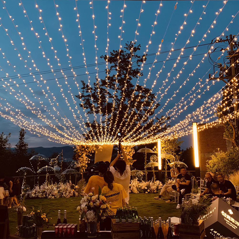 Otro evento Suministros para fiestas Luces de hadas 10M100M LED String Garland Luz de Navidad Impermeable para el árbol Hogar Jardín Boda Decoración interior al aire libre 220829