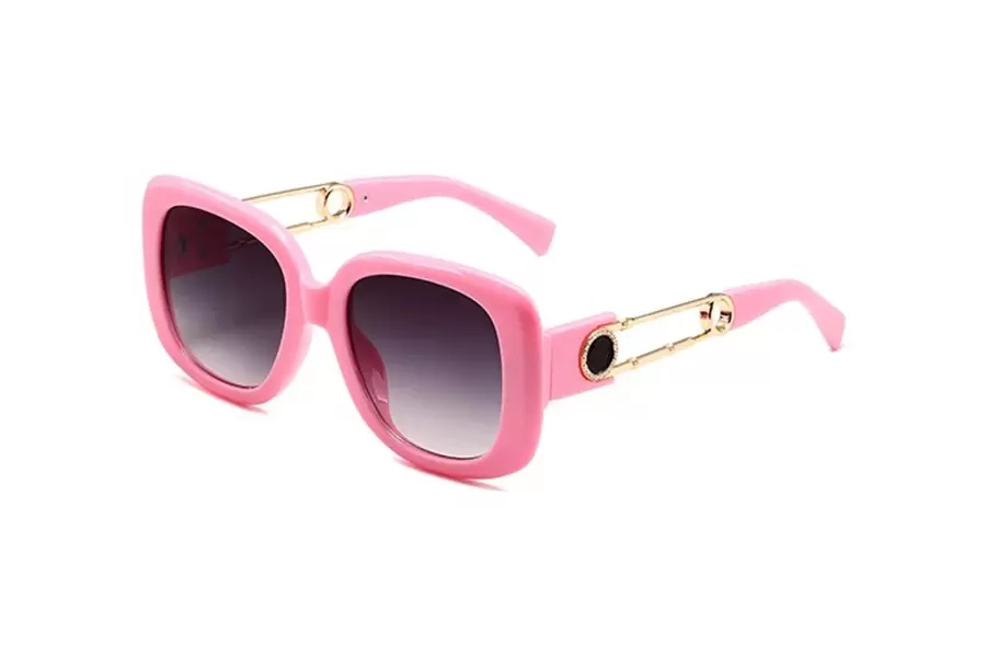 Новые мужские дизайнерские солнцезащитные очки Millionaire в квадратной оправе, винтажные блестящие золотые летние линзы UV400, лазерный логотип, высочайшее качество 005