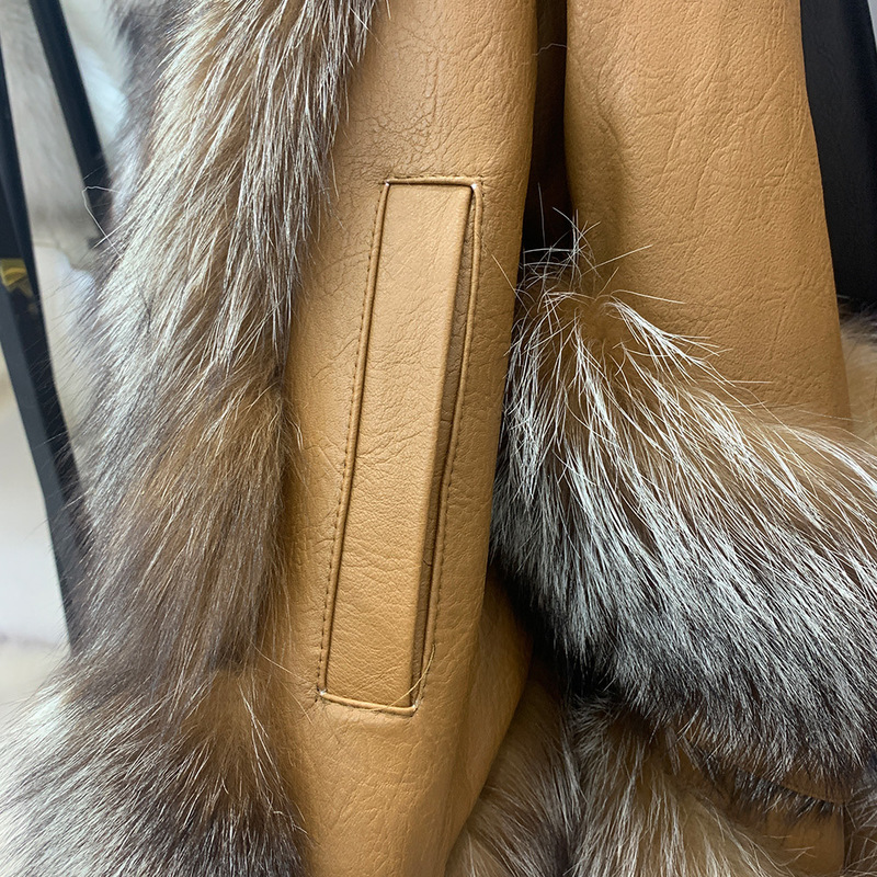 Womens Fur Faux حقيقية معطف حقيقي من جلد الغنم جلد شتاء ملابس دافئة سميكة ملابس فاخرة الأزياء الخارجية S3593 220829