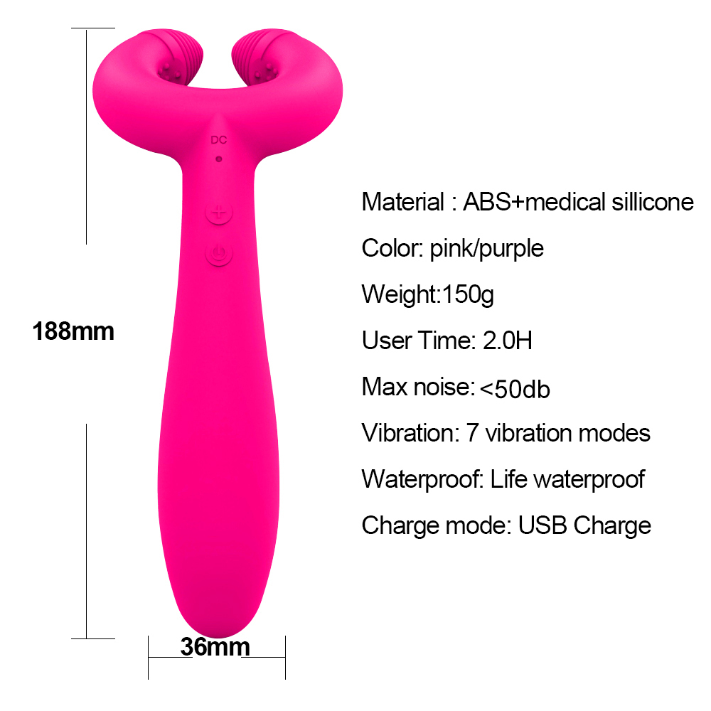 Skönhetsartiklar dubbel penetration 3 motorer dildo vibrator sexiga leksaker för kvinnor män vuxna par nippel klitoris vagina penis stimulator massager