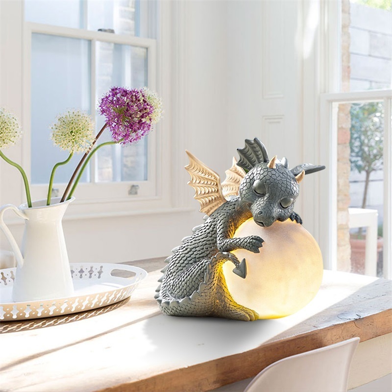 Autres fournitures de fête d'événement Mignon Dragon Résine Sculpture Belle Dragon Ouverture Porte Sculpture Fenêtre Mur Art Décor À La Maison Cour Extérieure Décoration De Jardin 220829