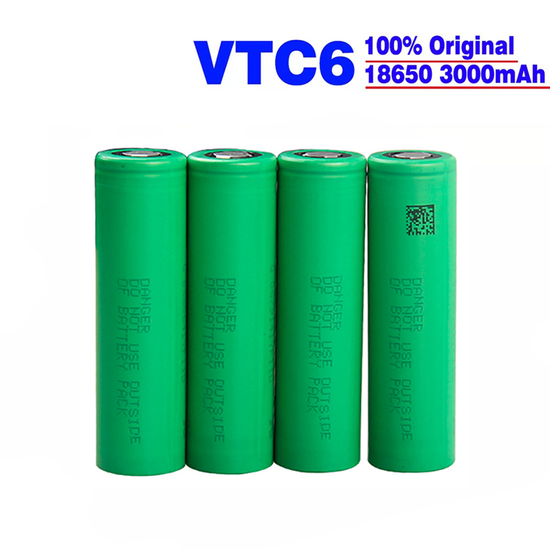 Litio Sony Murata VTC6 18650 Cellule de Batterie US18650VTC6 3000mah 3.7V 3000 mAh 30A